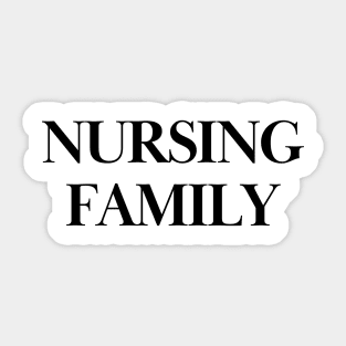 Nursing family Sticker